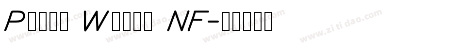 Paddy Wagon NF字体转换